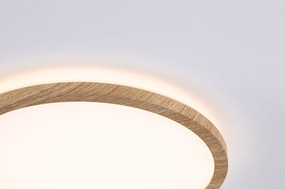 Paulmann LED Panel Atria Shine  Backlight IP44 rund 190mm 3000K Holzoptik