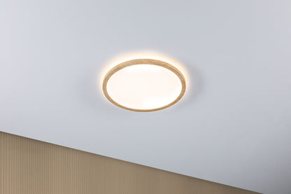 Paulmann LED Panel Atria Shine  Backlight IP44 rund 293mm 3000K Holzoptik