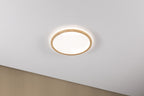Paulmann LED Panel Atria Shine  Backlight IP44 rund 293mm 4000K Holzoptik