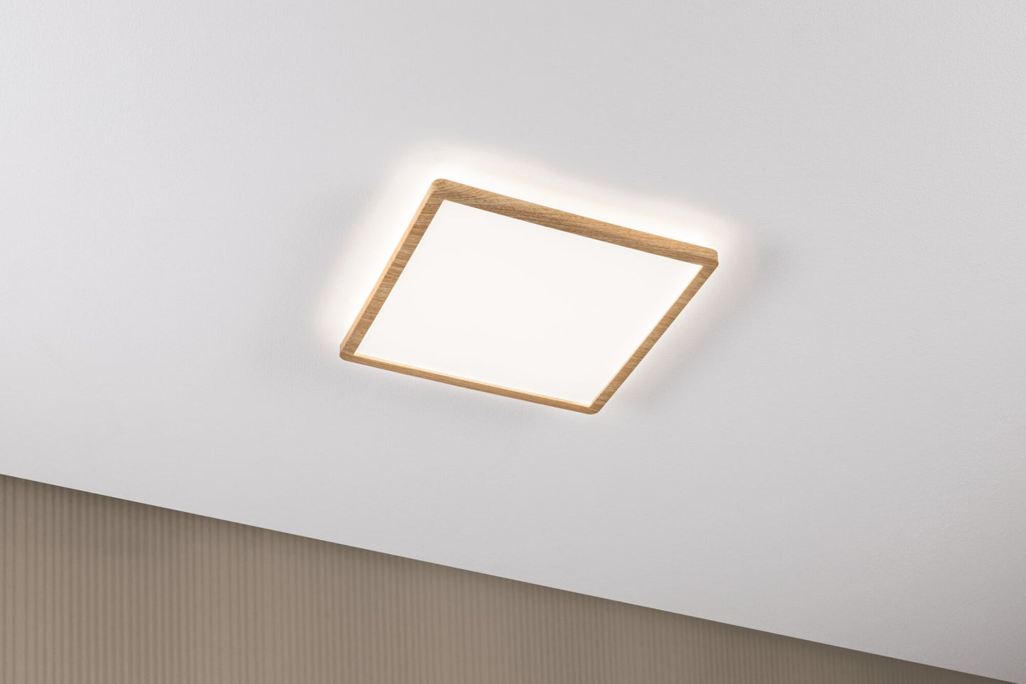 Paulmann LED Panel Atria Shine  Backlight IP44 eckig 293x293mm 4000K Holzoptik
