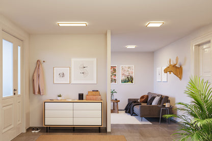 Paulmann LED Panel Atria Shine  Backlight IP44 eckig 580x200mm 4000K Holzoptik