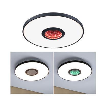 Paulmann LED Deckenleuchte Spaceglow RGB+ 1400lm 230V 21W dimmbar Schwarz matt