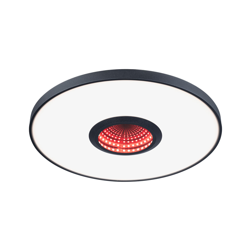 Paulmann LED Deckenleuchte Spaceglow RGB+ 1400lm 230V 21W dimmbar Schwarz matt