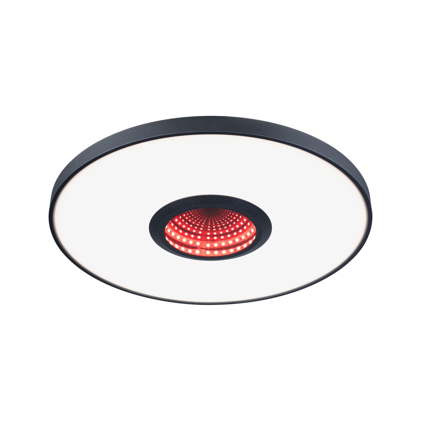 Paulmann LED Deckenleuchte Spaceglow RGB+ 1400lm 230V 21W dimmbar Schwarz matt