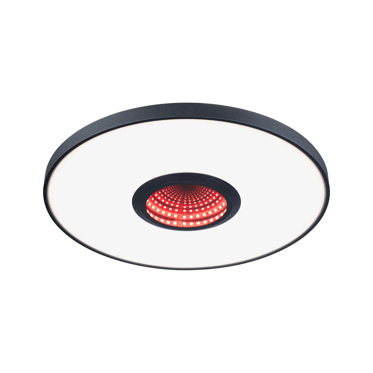 Paulmann LED Deckenleuchte Spaceglow RGB+ 1400lm 230V 21W dimmbar Schwarz matt