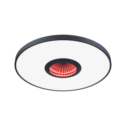 Paulmann LED Deckenleuchte Spaceglow RGB+ 1400lm 230V 21W dimmbar Schwarz matt