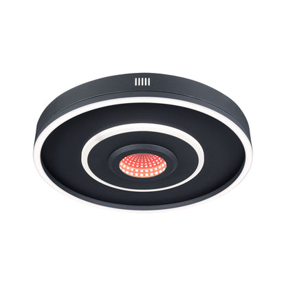 Paulmann LED Deckenleuchte Spaceglow RGB+ 320lm / 800lm 230V 22W dimmbar Schwarz matt