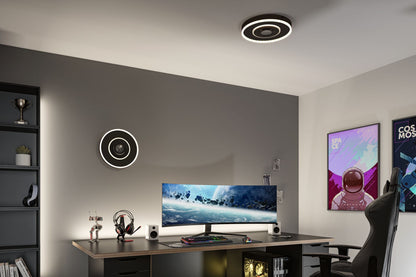 Paulmann LED Deckenleuchte Spaceglow RGB+ 320lm / 800lm 230V 22W dimmbar Schwarz matt