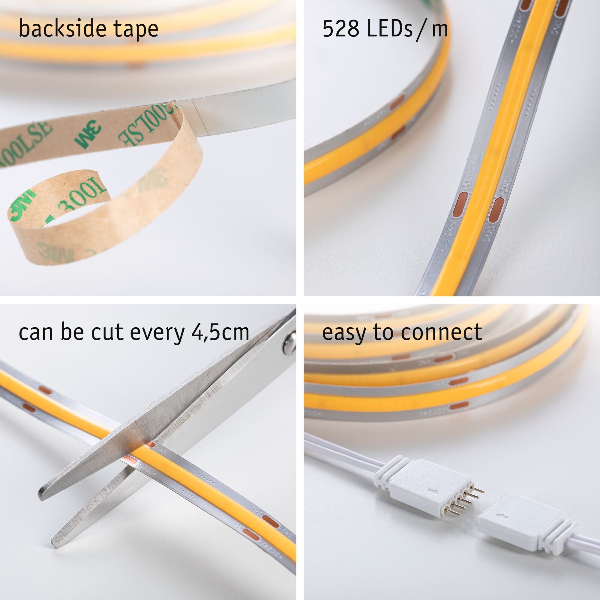 Paulmann MaxLED 1000 LED Strip COB Basisset 3m   36W 3240lm 528LEDs/m 2700K 50VA