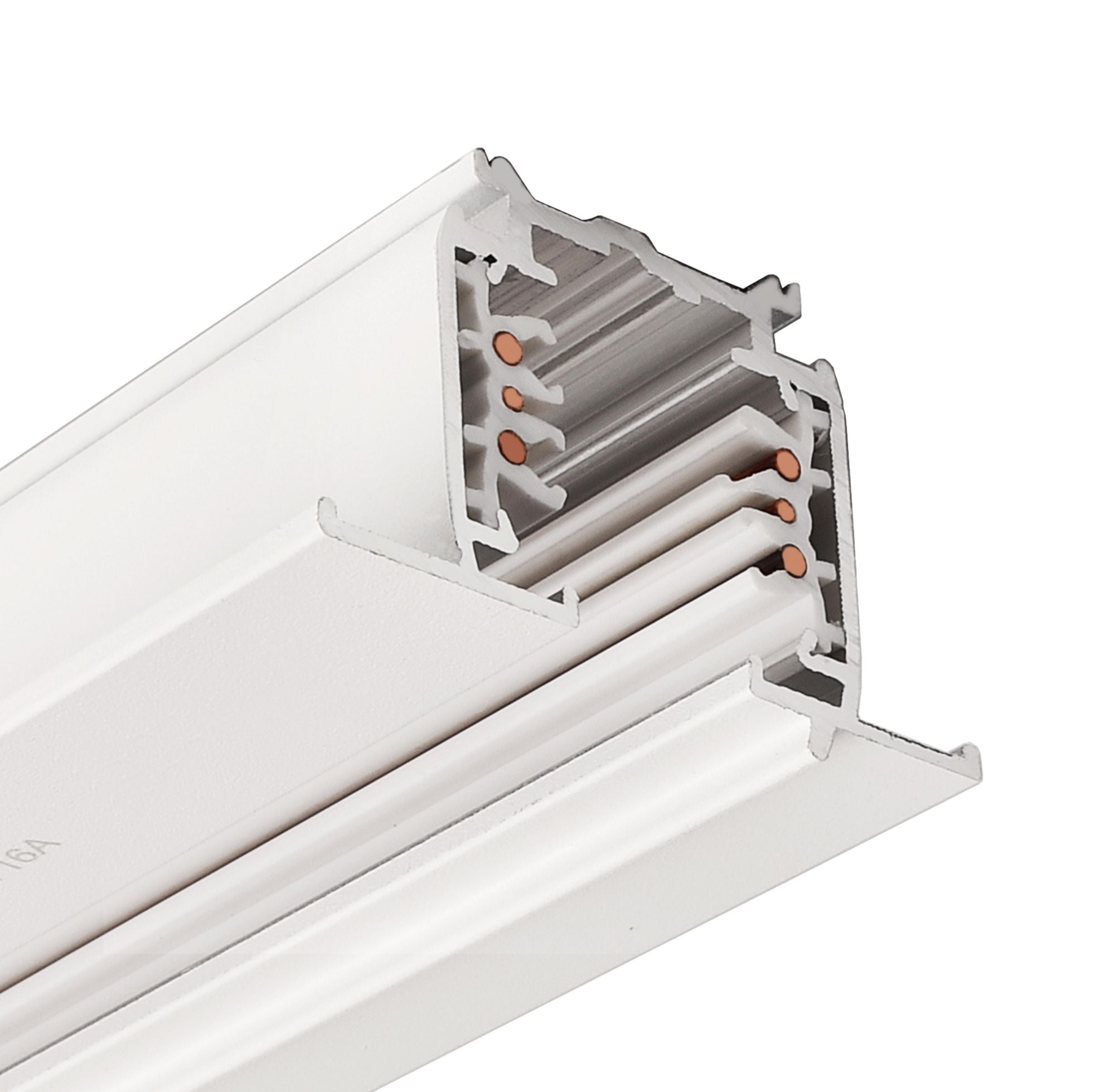 Deko-Light D Line DALI Einbaustromschiene mit Flügel 1m, weiß
