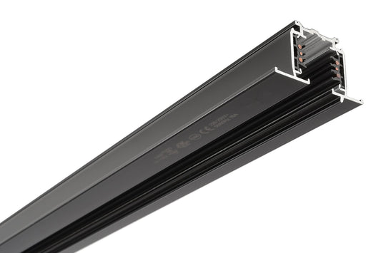 Deko-Light D Line DALI Einbaustromschiene mit Flügel 1m, schwarz