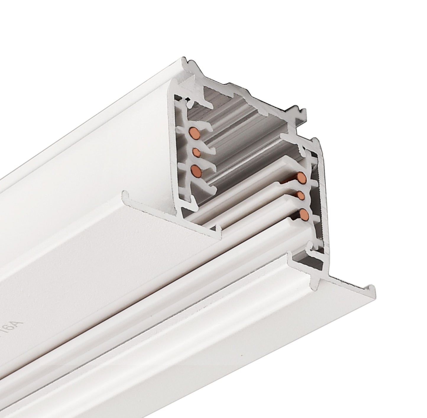 Deko-Light D Line DALI Einbaustromschiene mit Flügel 2m, weiß