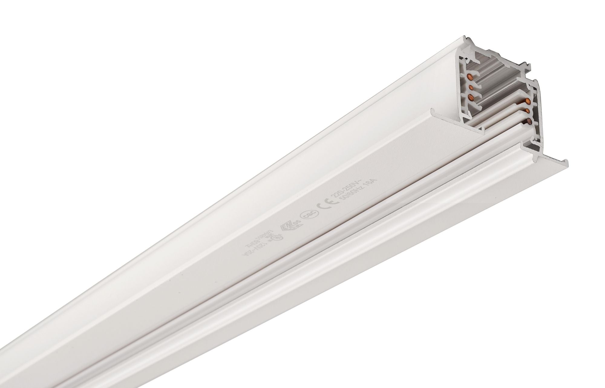 Deko-Light D Line DALI Einbaustromschiene mit Flügel 3m, weiß