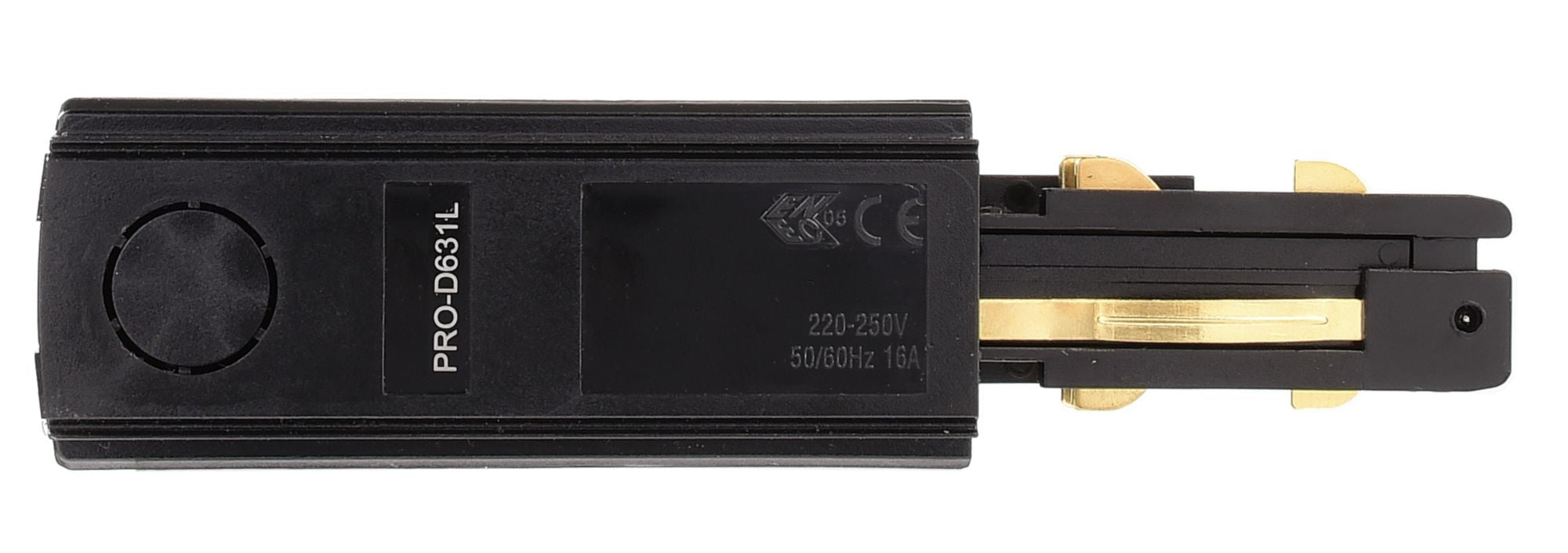Deko-Light D Line DALI elektrischer Einspeiser links, schwarz