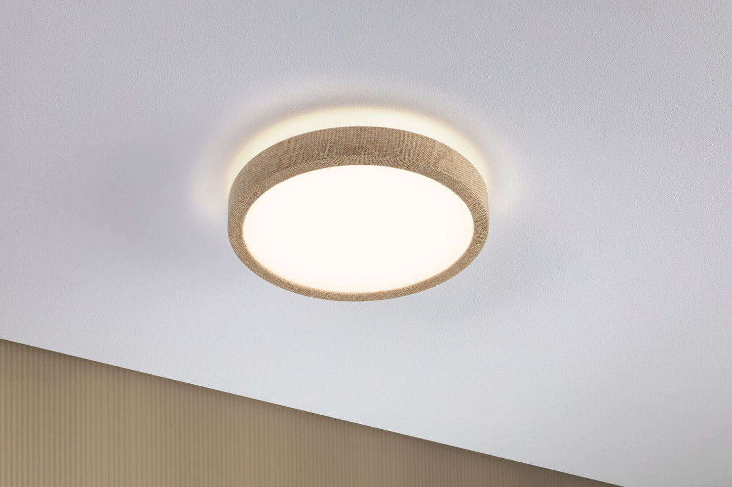Paulmann LED Panel Cosara  IP44 rund 300mm 3000K Beige