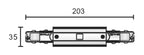 Deko-Light D Line DALI elektr. Längsverbinder mit Einspeisem. li-re, weiß