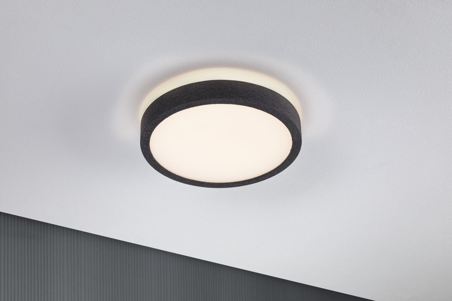 Paulmann LED Panel Cosara  IP44 rund 300mm 3000K Dunkelgrau