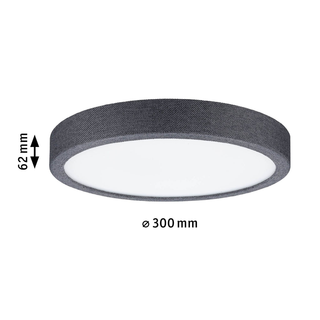 Paulmann LED Panel Cosara  IP44 rund 300mm 3000K Dunkelgrau