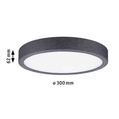 Paulmann LED Panel Cosara  IP44 rund 300mm 3000K Dunkelgrau