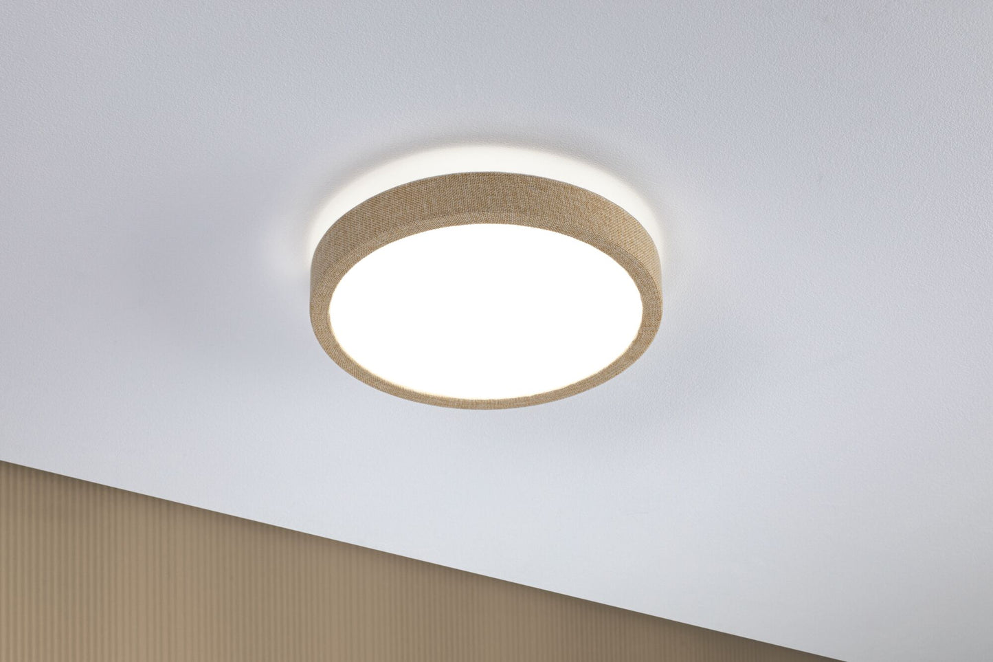 Paulmann LED Panel Cosara  IP44 rund 300mm 4000K Beige