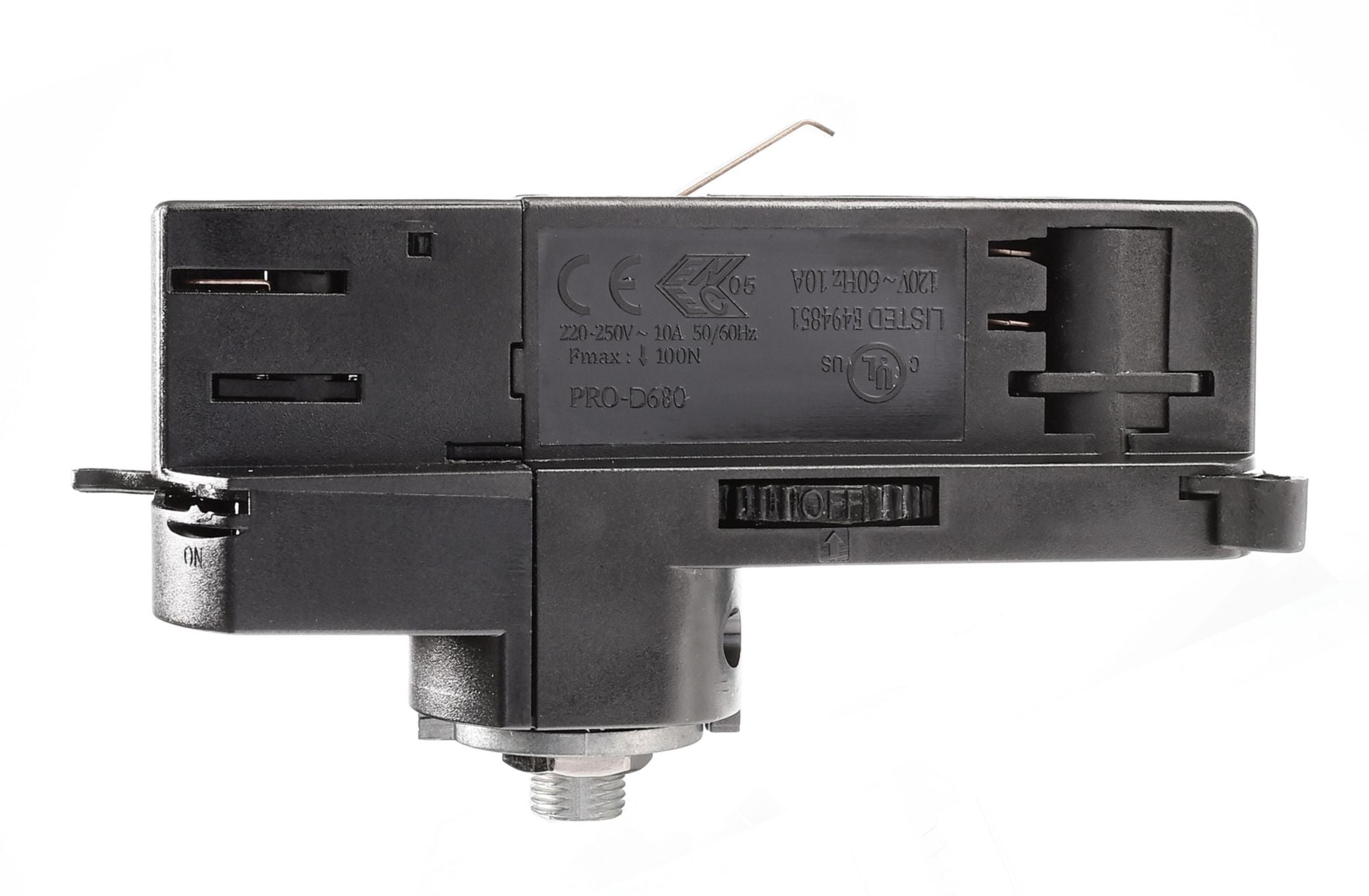 Deko-Light D Line DALI 3-Phasen Adapter für Leuchtenmontage, schwarz