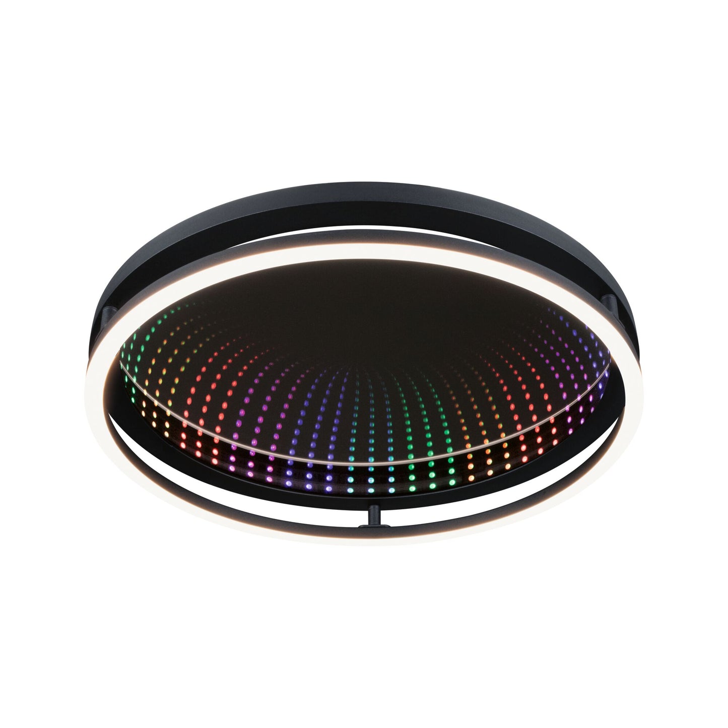 Paulmann LED Deckenleuchte Spaceglow RGB+ 2000lm 230V 34,5W dimmbar Schwarz matt