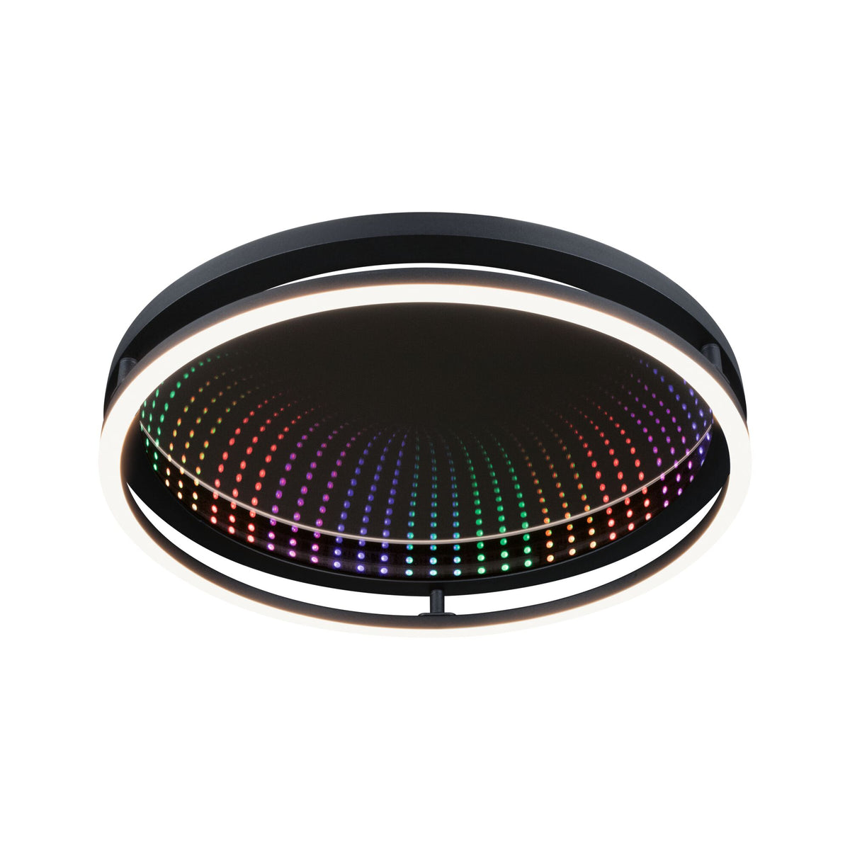 Paulmann LED Deckenleuchte Spaceglow RGB+ 2000lm 230V 34,5W dimmbar Schwarz matt