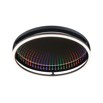 Paulmann LED Deckenleuchte Spaceglow RGB+ 2000lm 230V 34,5W dimmbar Schwarz matt