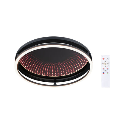 Paulmann LED Deckenleuchte Spaceglow RGB+ 2000lm 230V 34,5W dimmbar Schwarz matt