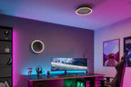Paulmann LED Deckenleuchte Spaceglow RGB+ 2000lm 230V 34,5W dimmbar Schwarz matt