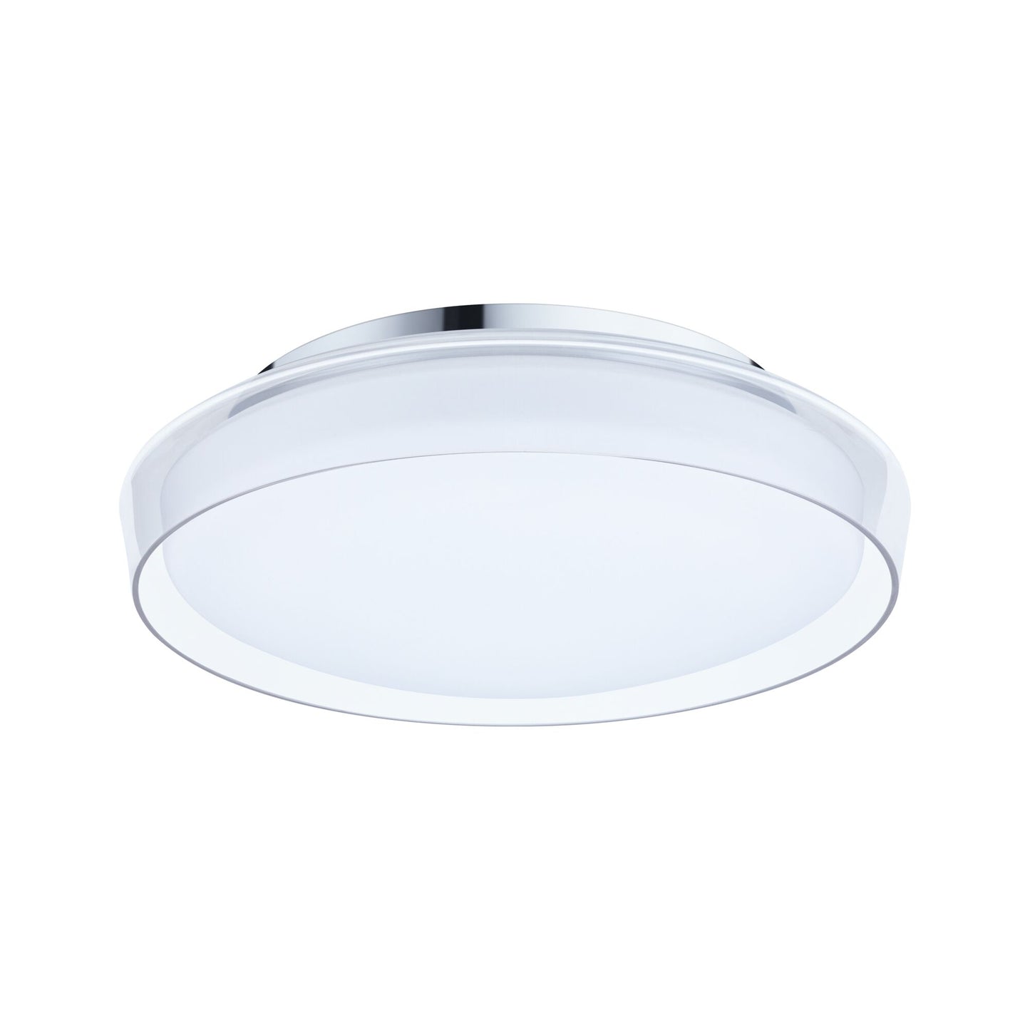 Paulmann Selection Bathroom LED Deckenleuchte Luena IP44  3000K 860lm 230V 16,5W  Glas#Chrom