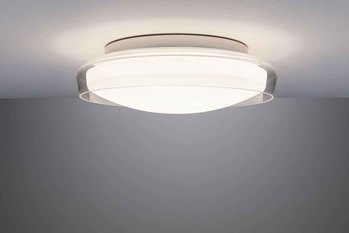 Paulmann Selection Bathroom LED Deckenleuchte Luena IP44  3000K 860lm 230V 16,5W  Glas#Chrom