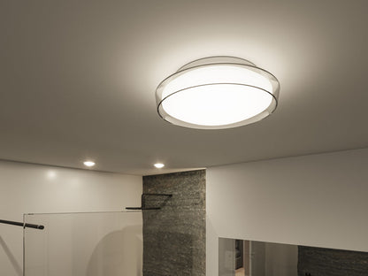 Paulmann Selection Bathroom LED Deckenleuchte Luena IP44  3000K 860lm 230V 16,5W  Glas#Chrom