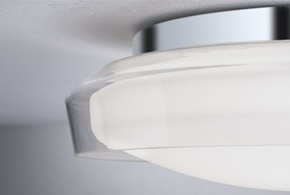Paulmann Selection Bathroom LED Deckenleuchte Luena IP44  3000K 860lm 230V 16,5W  Glas#Chrom