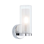 Paulmann Selection Bathroom Wandleuchte Luena IP44 E14   230V max. 20W dimmbar Chrom#Glas