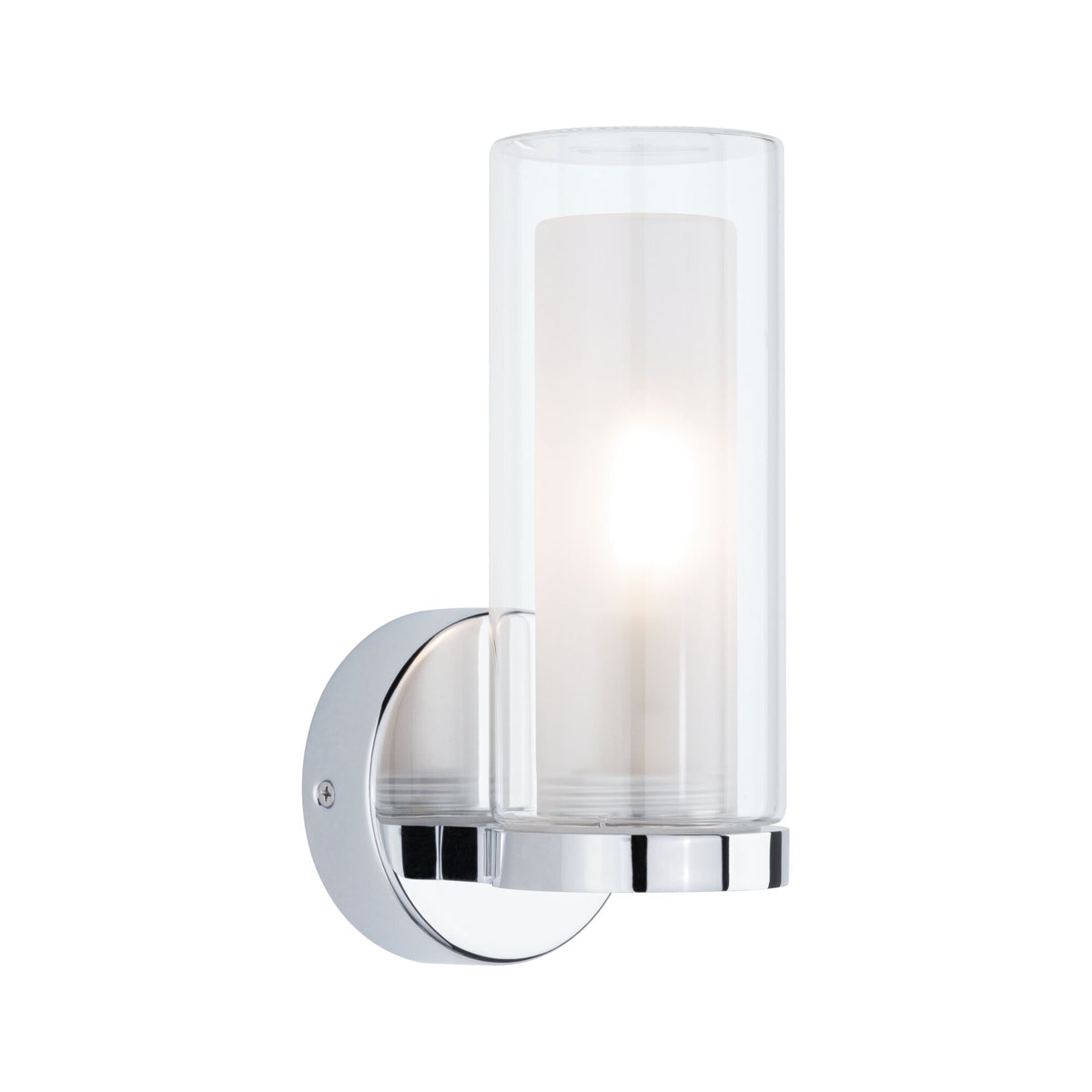 Paulmann Selection Bathroom Wandleuchte Luena IP44 E14   230V max. 20W dimmbar Chrom#Glas
