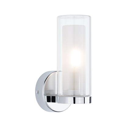 Paulmann Selection Bathroom Wandleuchte Luena IP44 E14   230V max. 20W dimmbar Chrom#Glas
