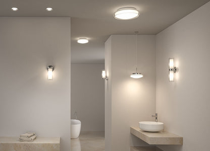Paulmann Selection Bathroom Wandleuchte Luena IP44 E14   230V max. 20W dimmbar Chrom#Glas