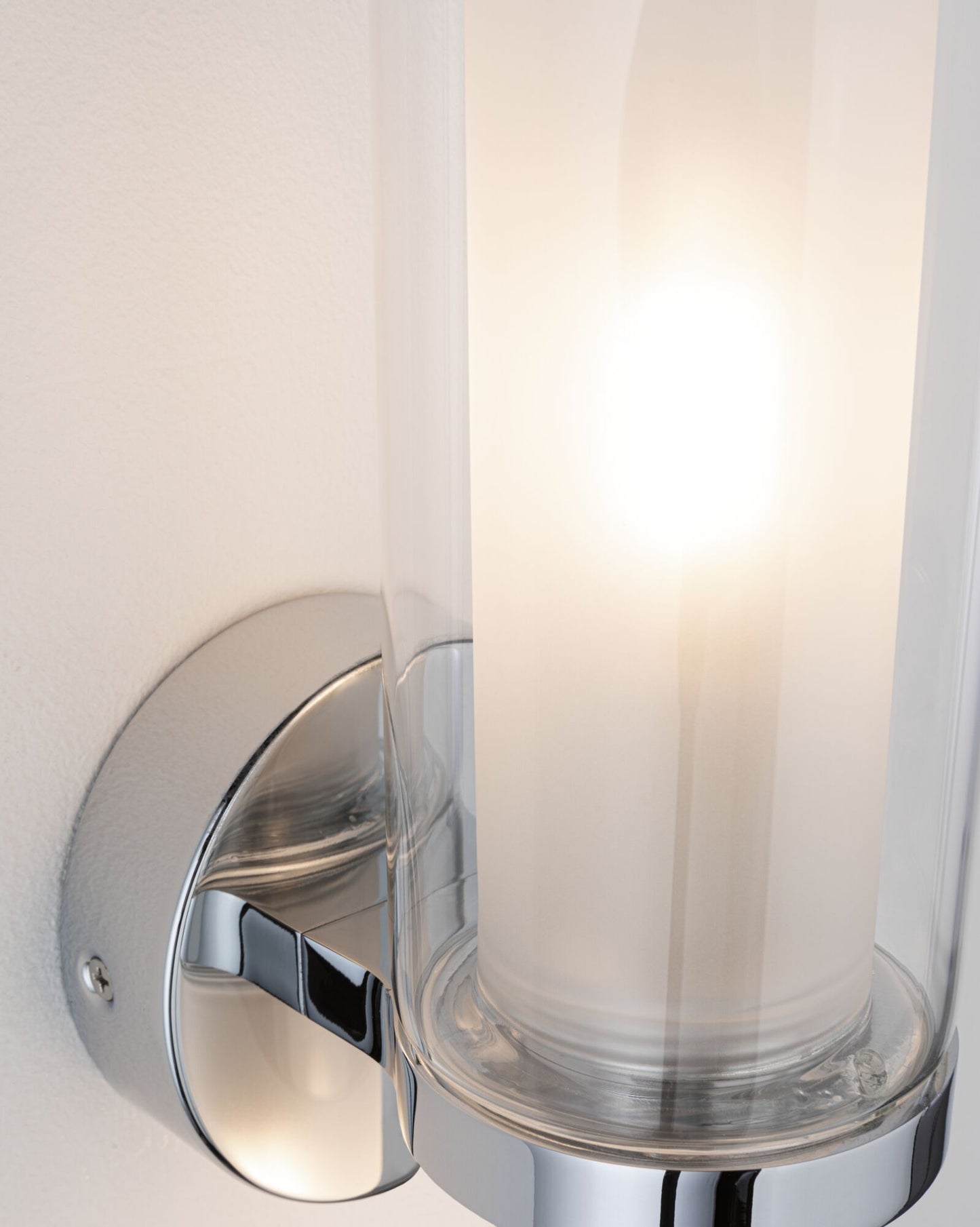 Paulmann Selection Bathroom Wandleuchte Luena IP44 E14   230V max. 20W dimmbar Chrom#Glas