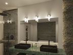 Paulmann Selection Bathroom Wandleuchte Luena IP44 E14   230V max. 20W dimmbar Chrom#Glas