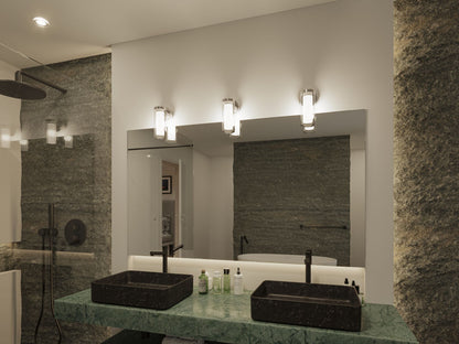 Paulmann Selection Bathroom Wandleuchte Luena IP44 E14   230V max. 20W dimmbar Chrom#Glas
