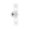 Paulmann Selection Bathroom Wandleuchte Luena IP44 E14   230V max. 2x20W dimmbar Chrom#Glas