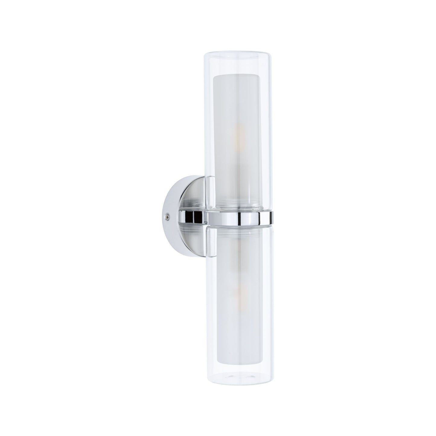 Paulmann Selection Bathroom Wandleuchte Luena IP44 E14   230V max. 2x20W dimmbar Chrom#Glas