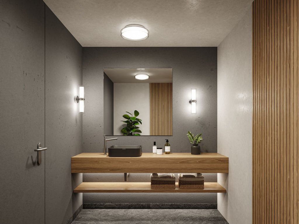 Paulmann Selection Bathroom Wandleuchte Luena IP44 E14   230V max. 2x20W dimmbar Chrom#Glas