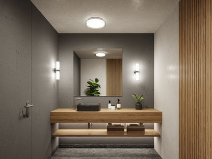 Paulmann Selection Bathroom Wandleuchte Luena IP44 E14   230V max. 2x20W dimmbar Chrom#Glas