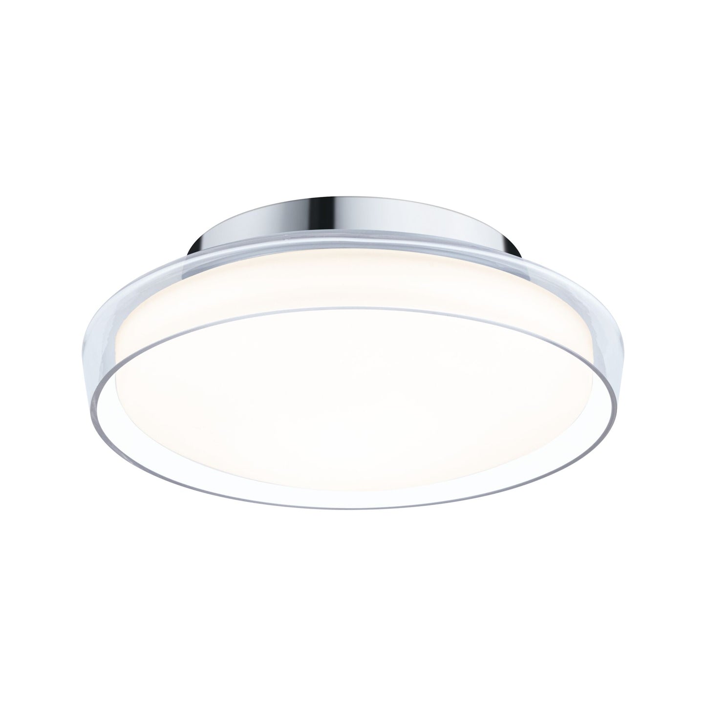 Paulmann Selection Bathroom LED Deckenleuchte Luena IP44  3000K 600lm 230V 11,5W  Glas#Chrom