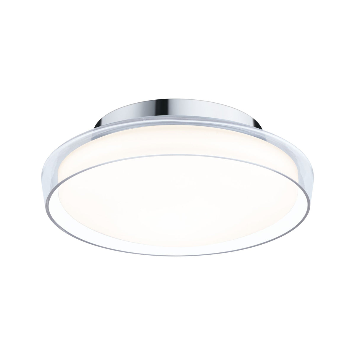 Paulmann Selection Bathroom LED Deckenleuchte Luena IP44  3000K 600lm 230V 11,5W  Glas#Chrom