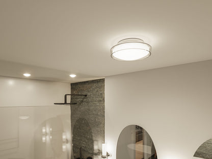 Paulmann Selection Bathroom LED Deckenleuchte Luena IP44  3000K 600lm 230V 11,5W  Glas#Chrom