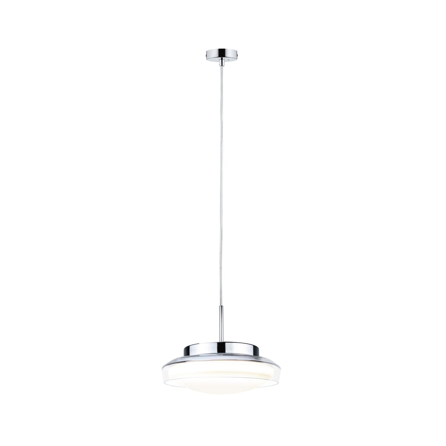 Paulmann Selection Bathroom LED Pendelleuchte Luena IP44  3000K 600lm 11,5W Glas#Chrom