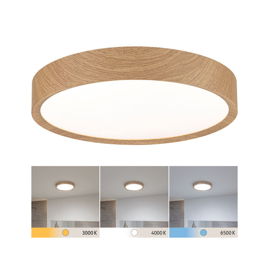 Paulmann Selection Bathroom LED Deckenleuchte Tega IP44  White Switch 1200lm 230V 22,5W  Holzoptik